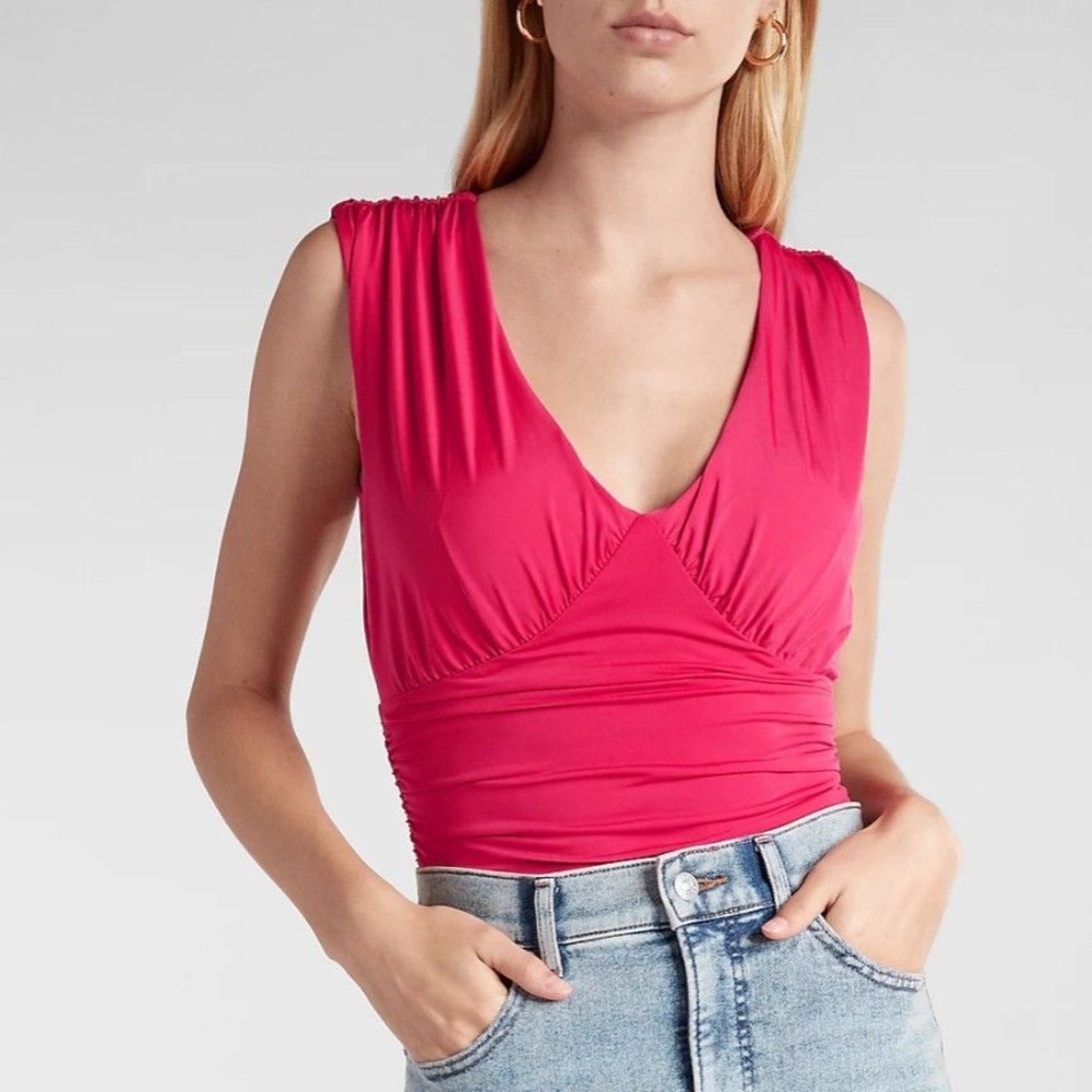 NWT Express Body Contour Hot Pink bodysuit